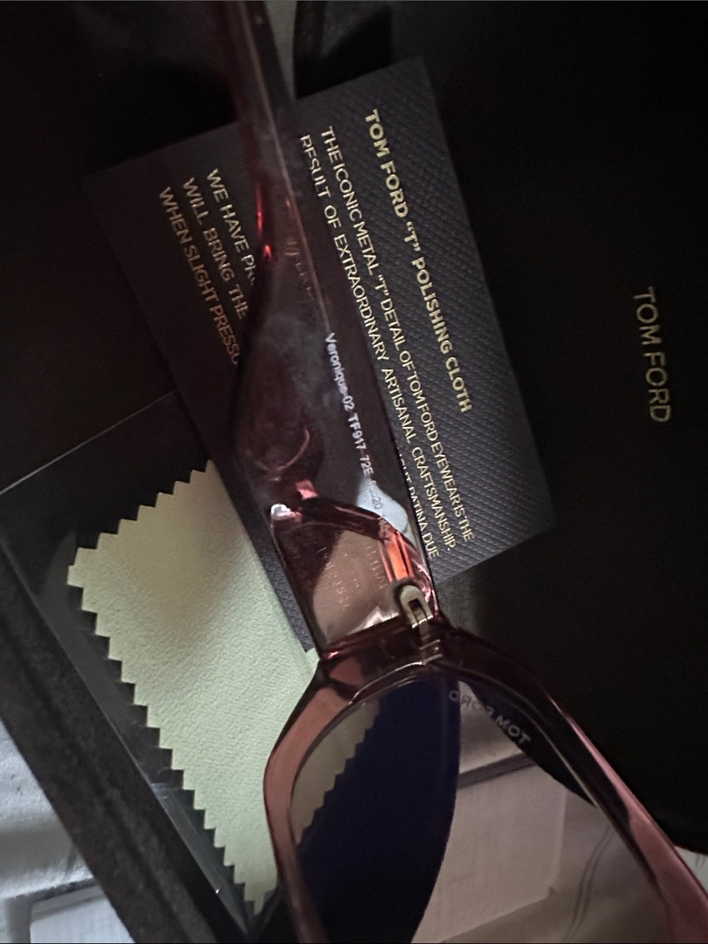 Tom Ford Women's Sunglasses in Burgundy Tortoiseshell - Picture 4 of 5